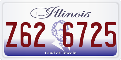 IL license plate Z626725