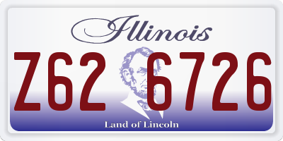 IL license plate Z626726