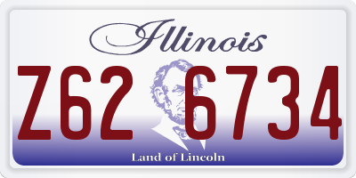 IL license plate Z626734