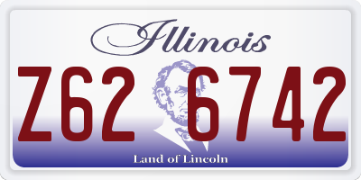 IL license plate Z626742