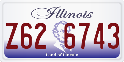 IL license plate Z626743
