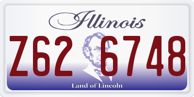 IL license plate Z626748