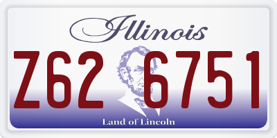 IL license plate Z626751