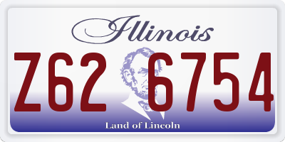 IL license plate Z626754