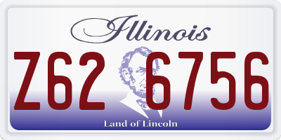 IL license plate Z626756