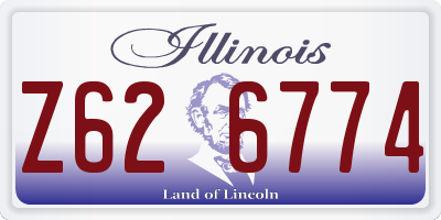 IL license plate Z626774