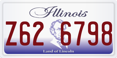IL license plate Z626798