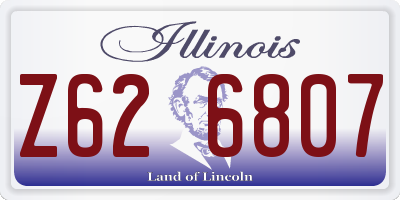IL license plate Z626807