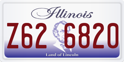 IL license plate Z626820