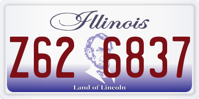 IL license plate Z626837