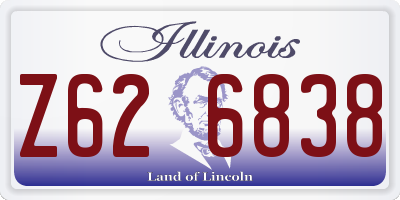IL license plate Z626838