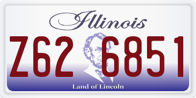 IL license plate Z626851