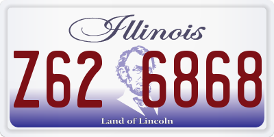 IL license plate Z626868