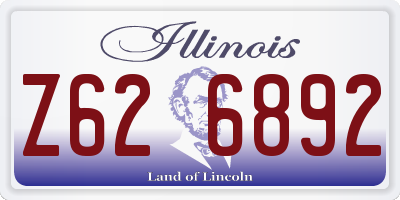 IL license plate Z626892