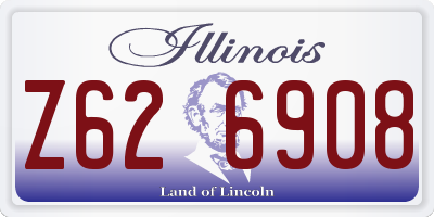 IL license plate Z626908