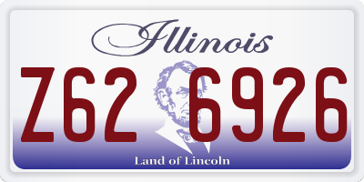 IL license plate Z626926