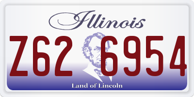 IL license plate Z626954