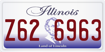 IL license plate Z626963