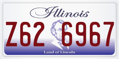 IL license plate Z626967