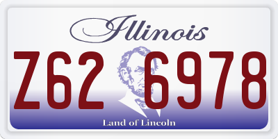 IL license plate Z626978
