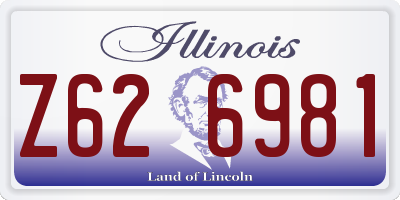 IL license plate Z626981