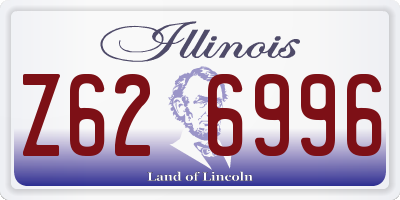 IL license plate Z626996