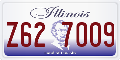 IL license plate Z627009