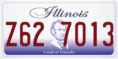 IL license plate Z627013