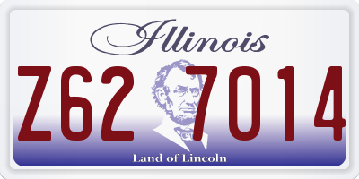 IL license plate Z627014