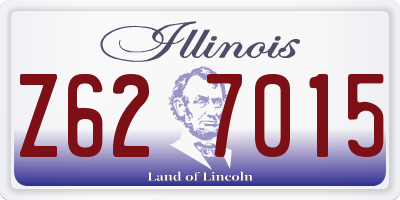 IL license plate Z627015