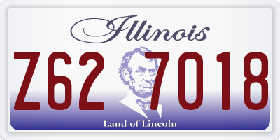 IL license plate Z627018