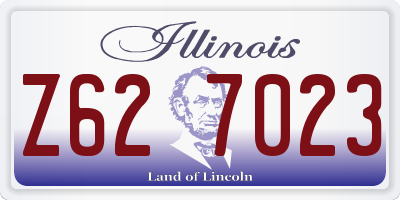 IL license plate Z627023