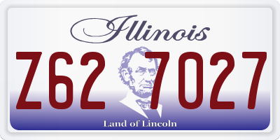IL license plate Z627027