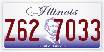 IL license plate Z627033