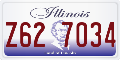 IL license plate Z627034