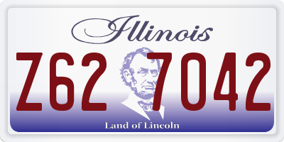 IL license plate Z627042
