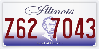 IL license plate Z627043