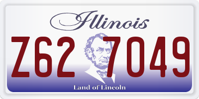 IL license plate Z627049