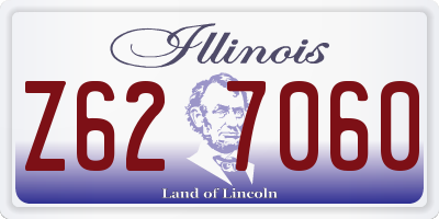 IL license plate Z627060