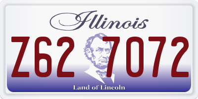 IL license plate Z627072