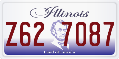 IL license plate Z627087