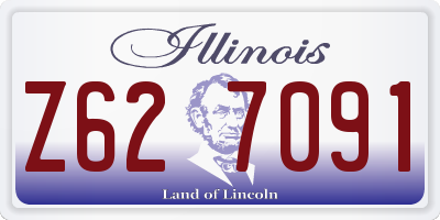 IL license plate Z627091