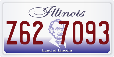 IL license plate Z627093