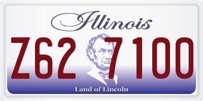 IL license plate Z627100