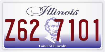 IL license plate Z627101