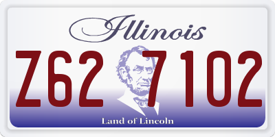 IL license plate Z627102