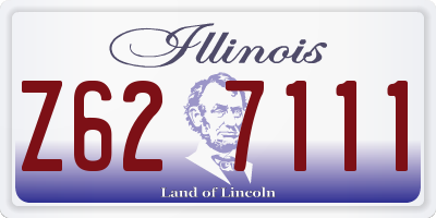IL license plate Z627111