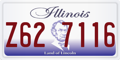 IL license plate Z627116