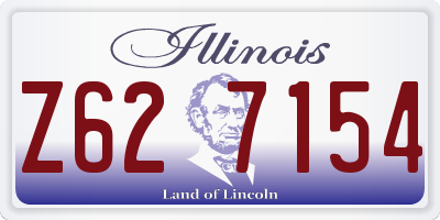 IL license plate Z627154