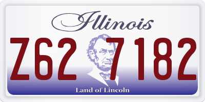 IL license plate Z627182